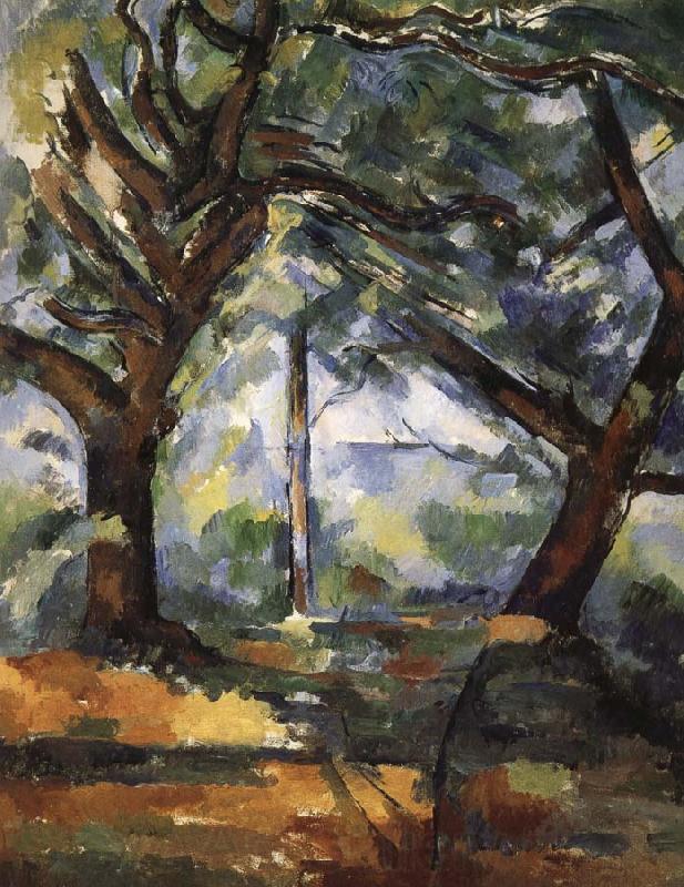 Paul Cezanne tree Norge oil painting art